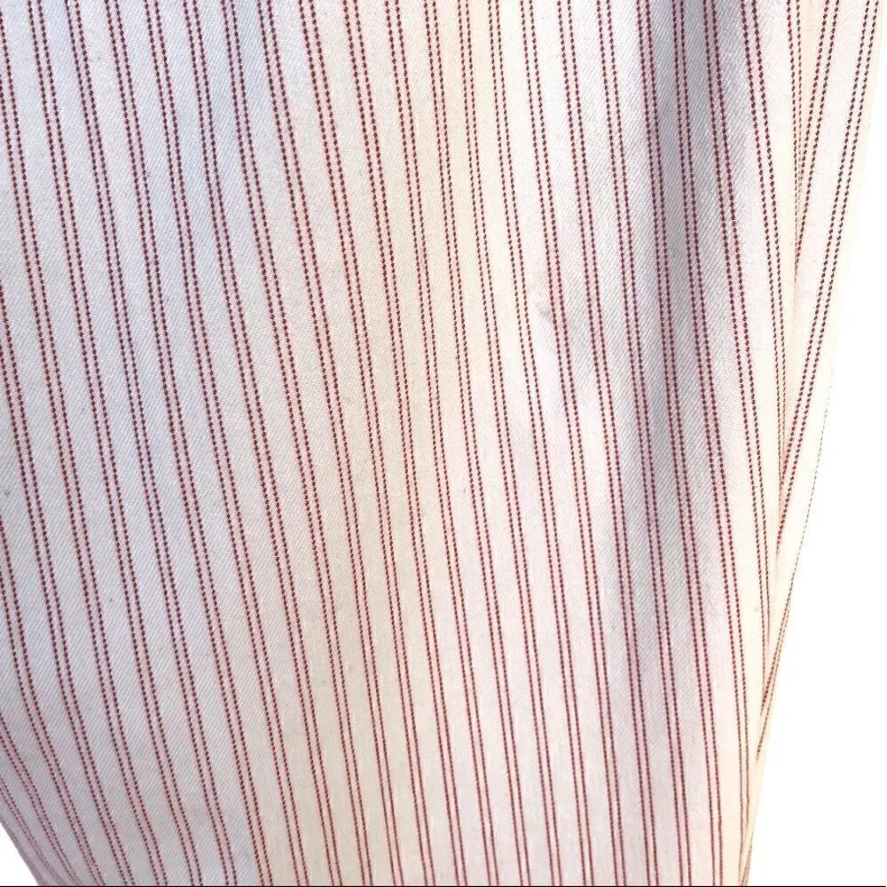 ANTHRO | Essential Slim Pinstripe Pants (White/Red Size 6) - Picture 6 of 8